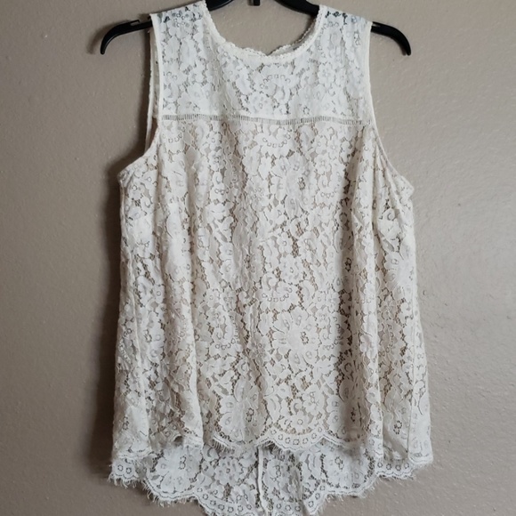 Rose & Olive Tops - Rose + Olive 1x lace tank top